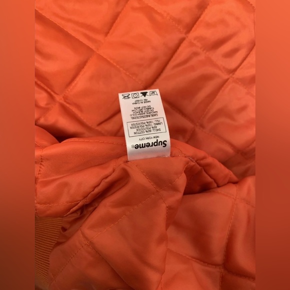 Supreme Varsity Pinstripe Jacket – Orange - Picture 7 of 10